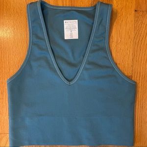 Aurora Seamless Crop Rib Tank